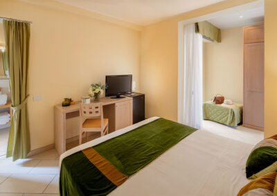 camera verde dell'hotel villa ida a leigueglia