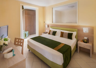 camera verde dell'hotel villa ida a leigueglia